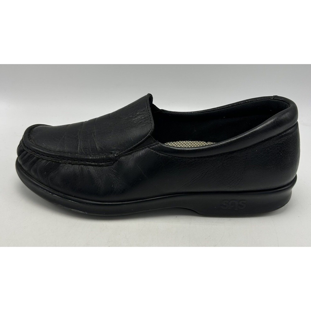 SAS Loafers Womens 8.5 M Black Slip On Shoe Soft Step Tripad Comfort Classic